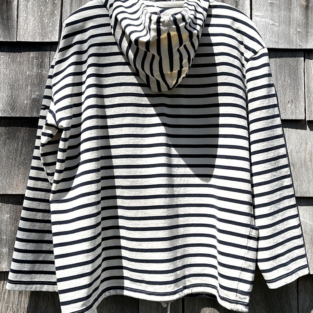 St James Breton Striped Hoodie Size L - Picture 4 of 6